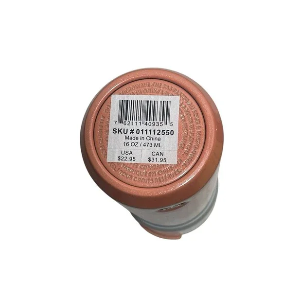 Starbucks Ombré White Peach Stainless Steel Tumbler Travel Mug Rubber Grip 16 oz - Picture 5 of 6